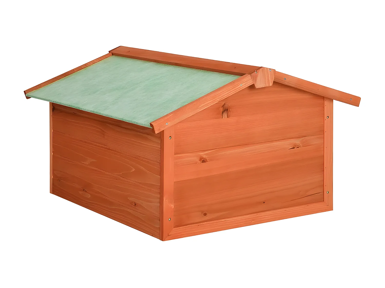 Prolenta Premium - Roboter-Rasenmäher Garage 72x87x50 cm Massivholz Tanne