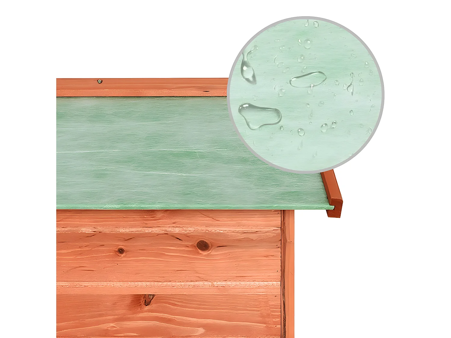 Prolenta Premium - Roboter-Rasenmäher Garage 72x87x50 cm Massivholz Tanne