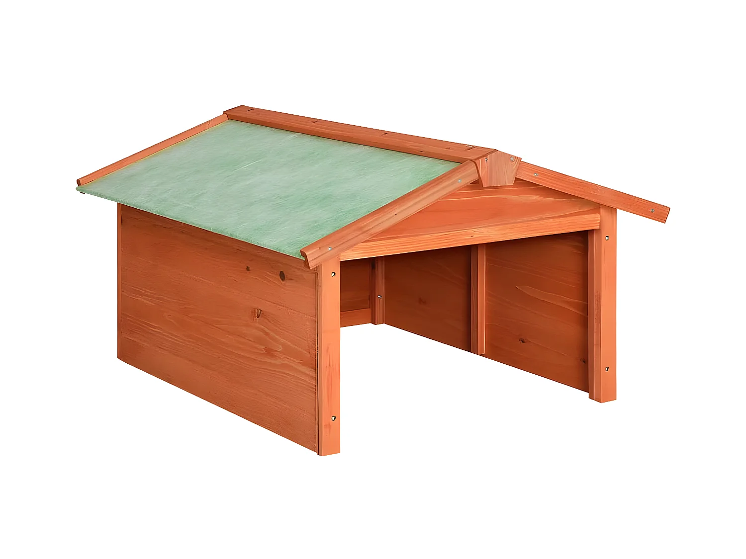Prolenta Premium -  Garage de tondeuse à gazon 72x87x50 cm Bois de sapin solide