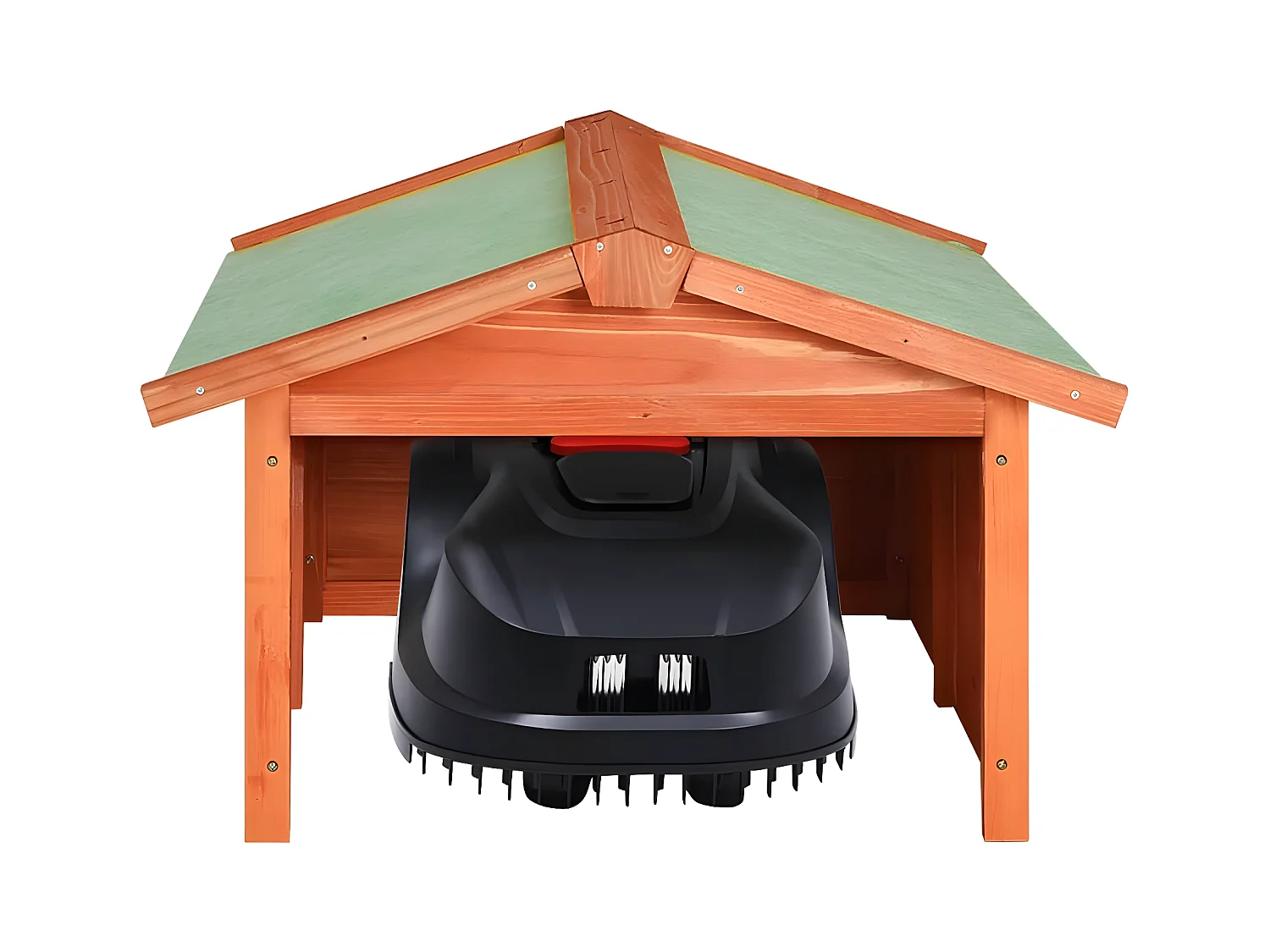 Maison Exclusive Caseta de cortacésped robótico madera maciza abeto 72x87x50 cm