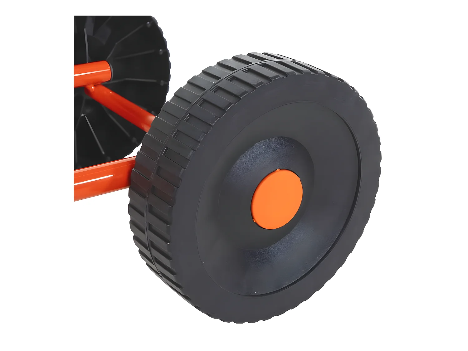 Prolenta Premium -  Traîneau d’arrosage sur roues avec tête rotative en acier rouge