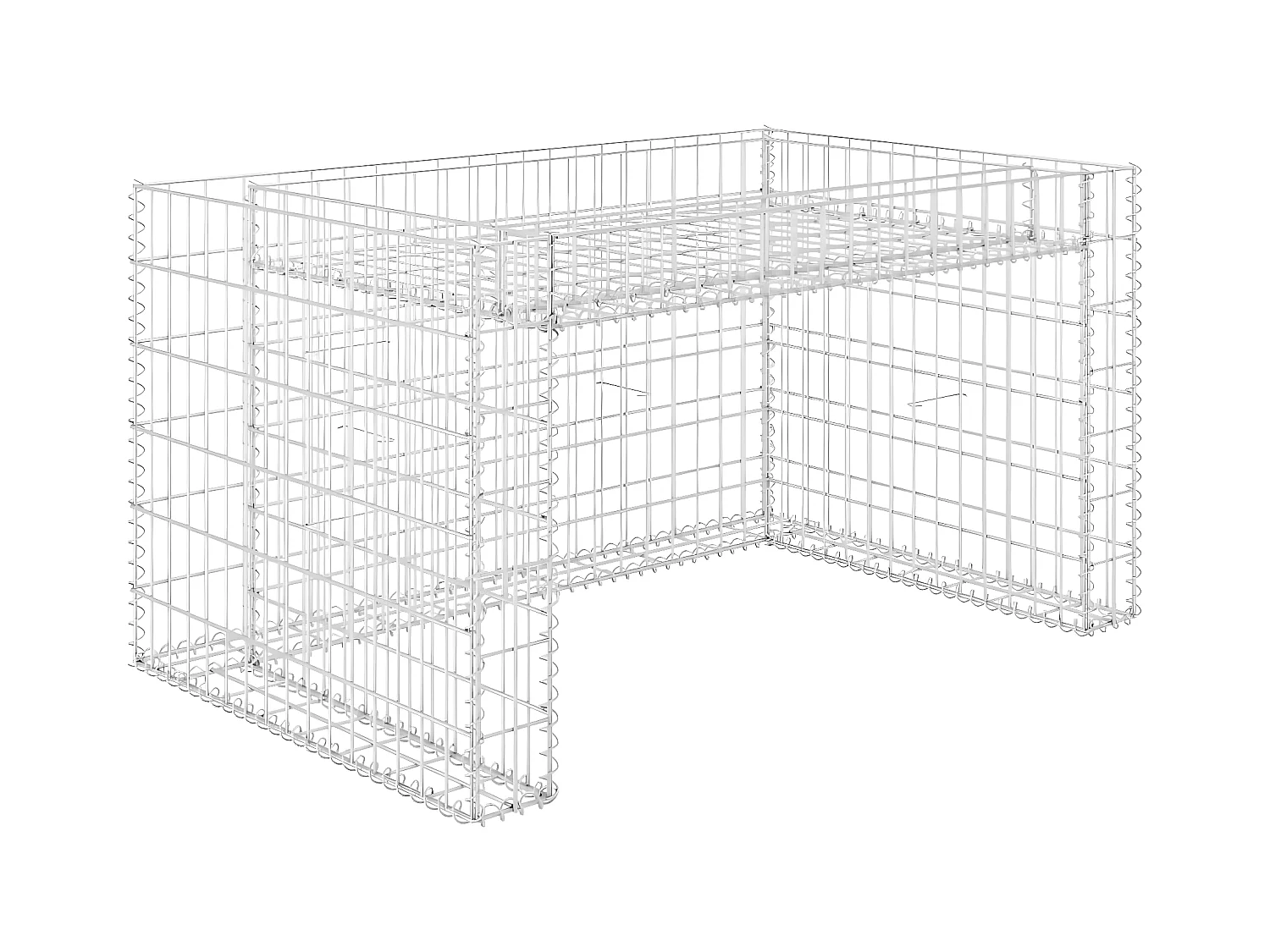 Garden Furniture -  Garage tondeuse à gazon lit surélevé 110x80x60 cm Fil en acier