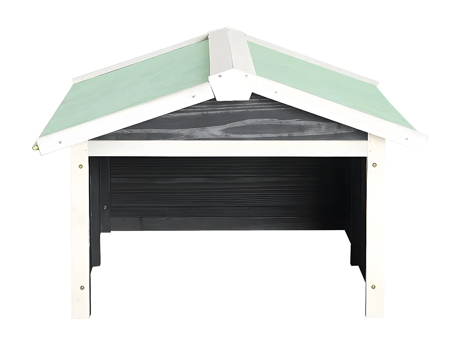 Maison Exclusive Caseta de cortacésped robótico madera abeto gris y blanco