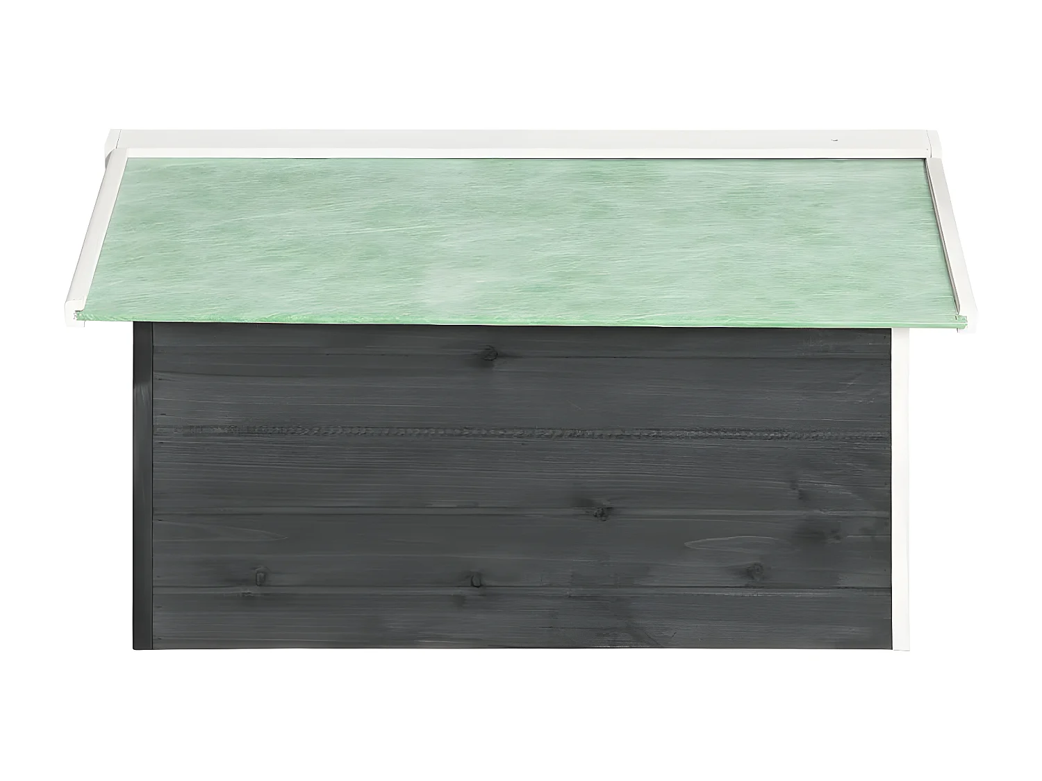 Maison Exclusive Caseta de cortacésped robótico madera abeto gris y blanco