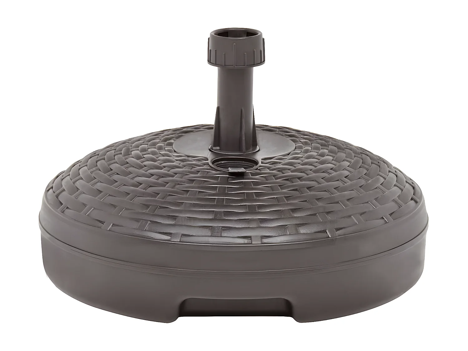 Dewey  Base Ombrellone per Sabbia/Acqua 20L Marrone Rattan in Plastica