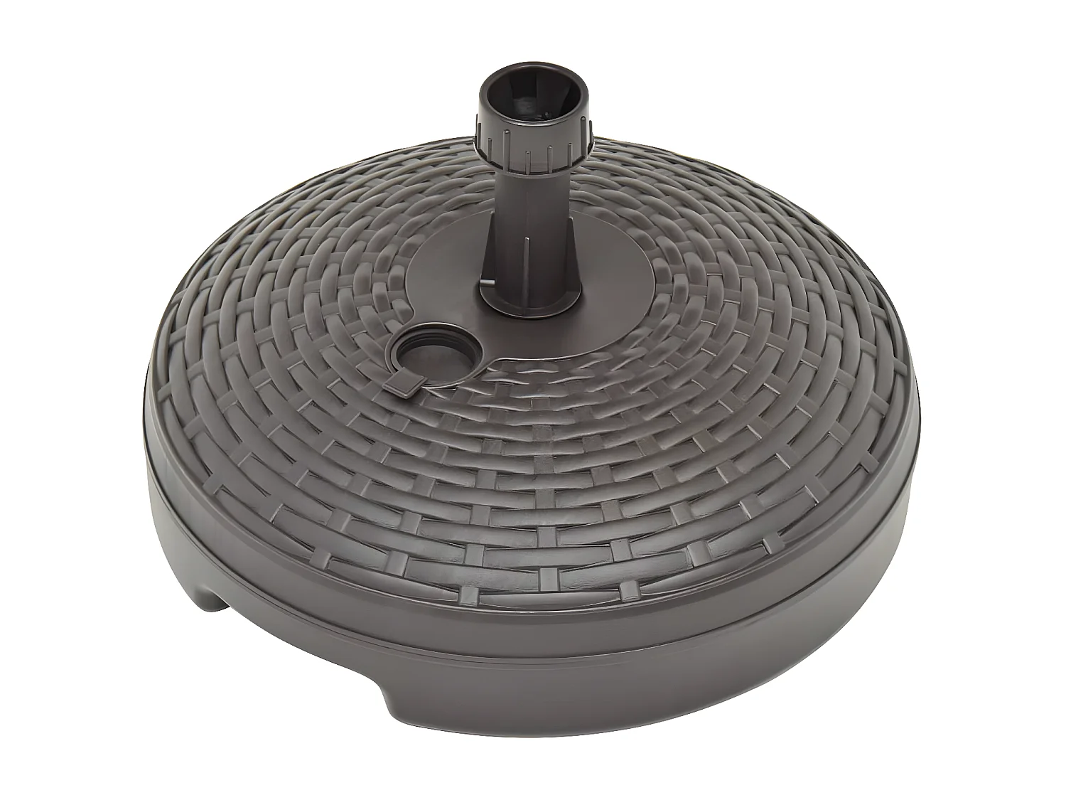 Dewey  Base Ombrellone per Sabbia/Acqua 20L Marrone Rattan in Plastica