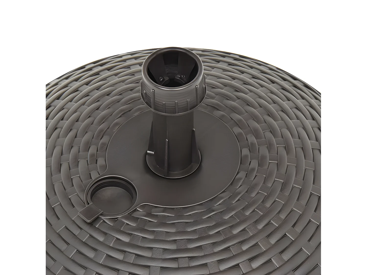 Dewey  Base Ombrellone per Sabbia/Acqua 20L Marrone Rattan in Plastica