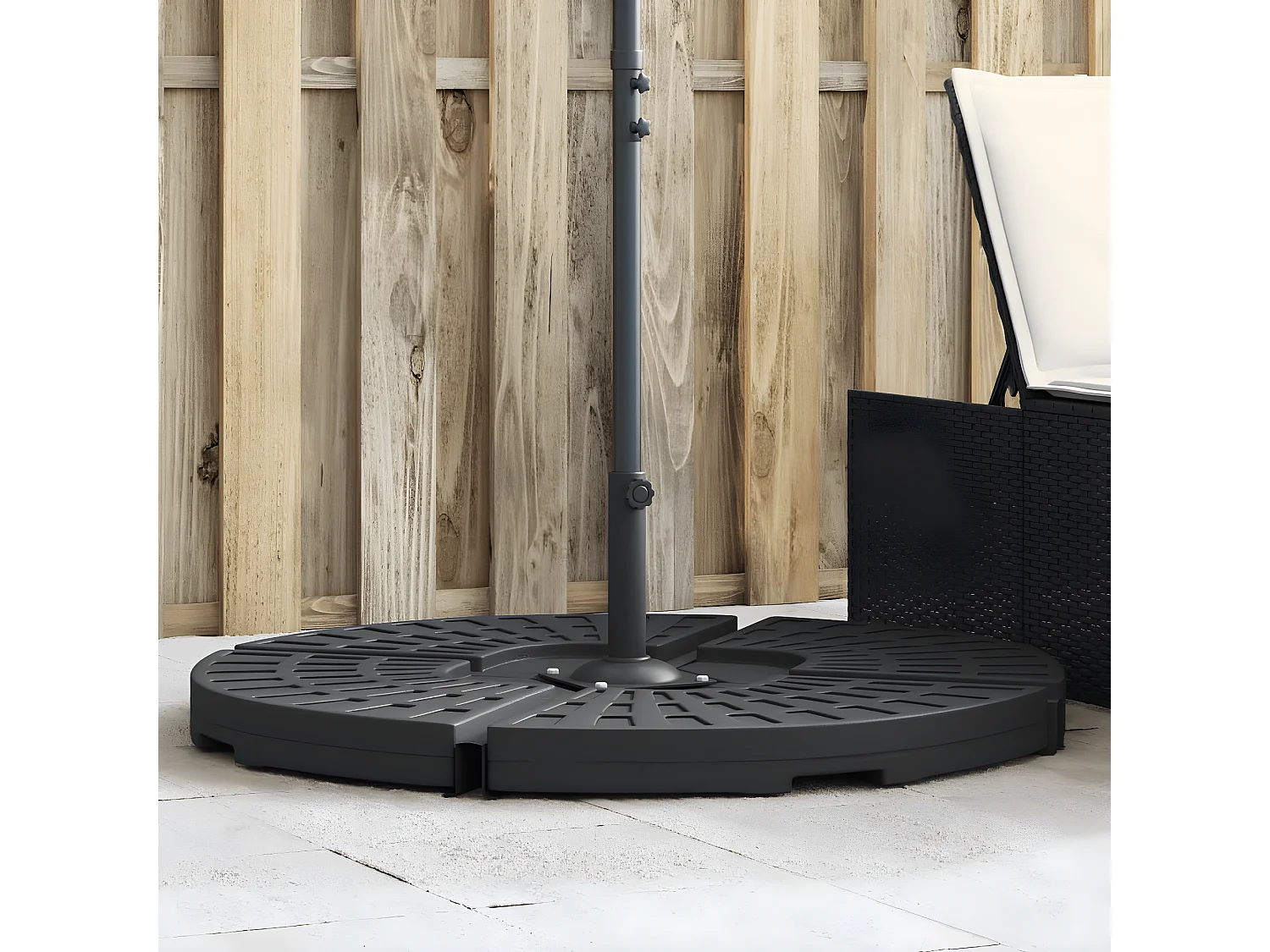 Paul-Fabrice  Poids de base de parasol et poignée pour parasols à pied croisé