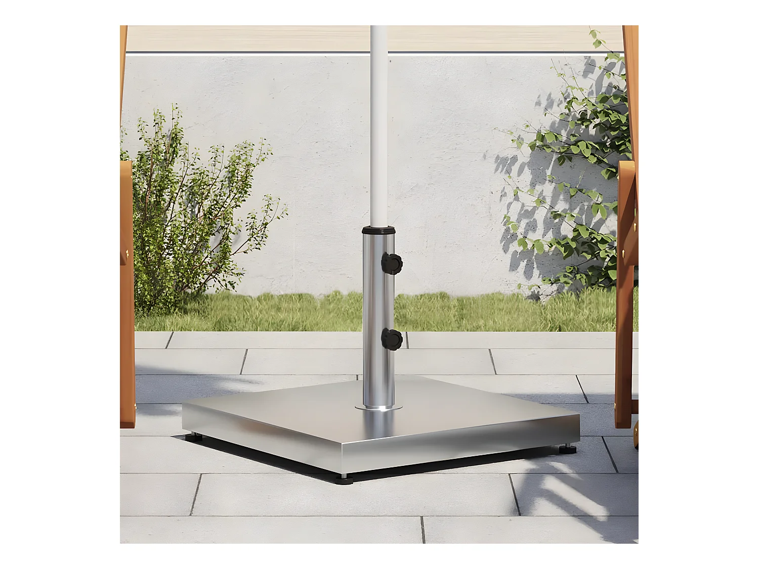 Jean-Baptiste-Philippe  Base de parasol pour mâts Ø32/38/48 mm 28 kg carré