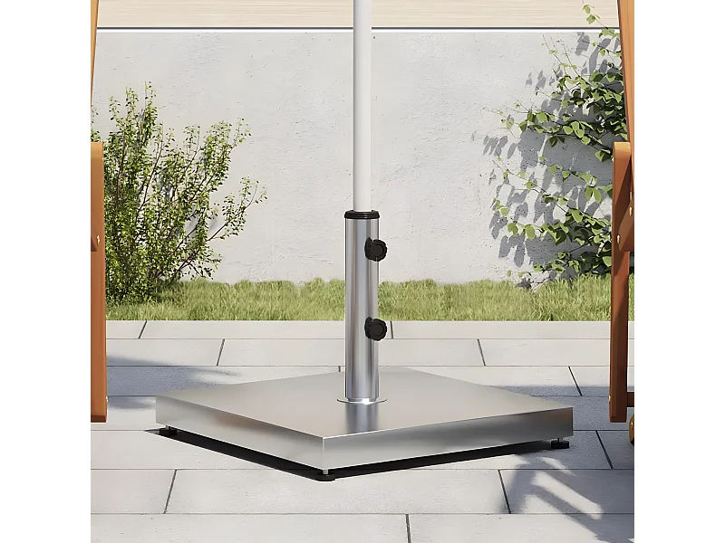 Jean-Baptiste-Philippe  Base de parasol pour mâts Ø32/38/48 mm 28 kg carré