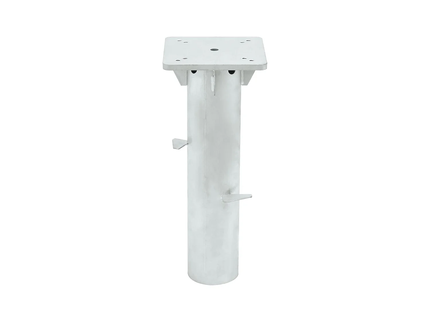 Garden Furniture -  Base de parasol enterré argenté 16x16x39,5 cm acier