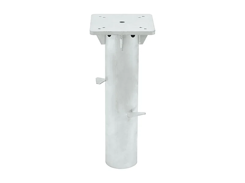 Garden Furniture -  Base de parasol enterré argenté 16x16x39,5 cm acier