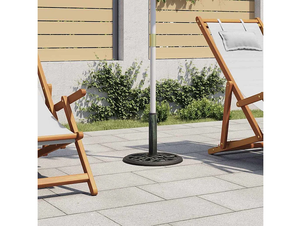 Belfort  Socle de parasol Vert 40x40x32 cm Fonte