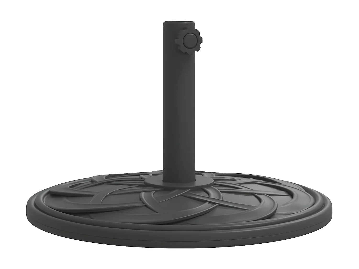 Wampum  Base de parasol pour mâts Ø38 / 48 mm 12 kg rond