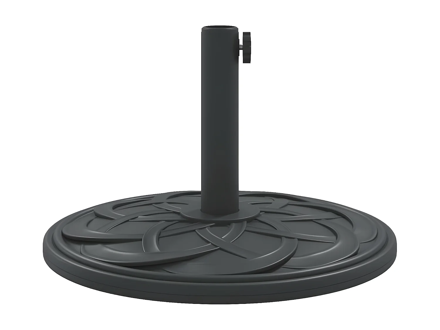 Wampum  Base de parasol pour mâts Ø38 / 48 mm 12 kg rond