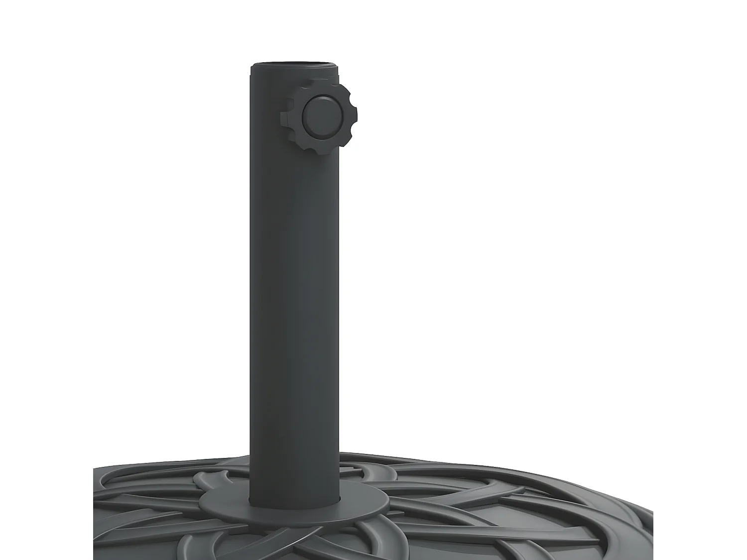 Wampum  Base de parasol pour mâts Ø38 / 48 mm 12 kg rond