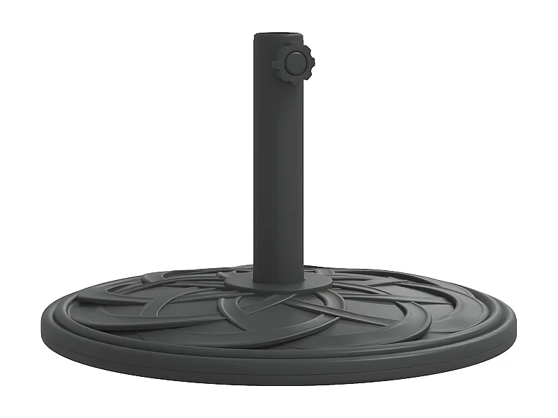 Wampum  Base de parasol pour mâts Ø38 / 48 mm 12 kg rond