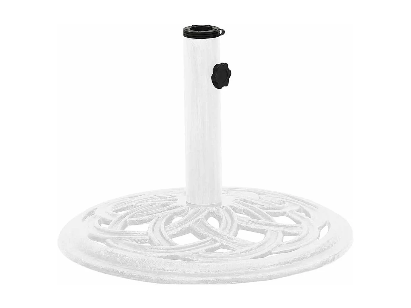 Belfort  Socle de parasol Blanc 44x44x31 cm Fonte