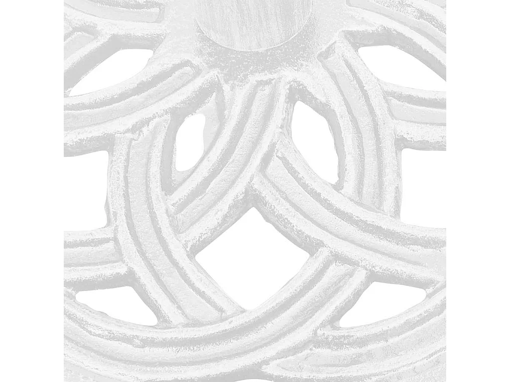 Belfort  Socle de parasol Blanc 44x44x31 cm Fonte
