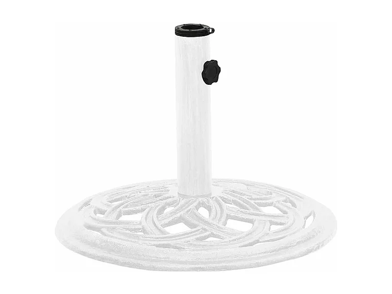 Belfort  Socle de parasol Blanc 44x44x31 cm Fonte