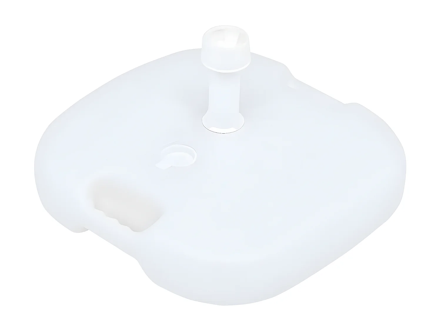 Garden Furniture -  Sonnenscrmständer Sand/Wasser 16 L Weiß Kunststoff