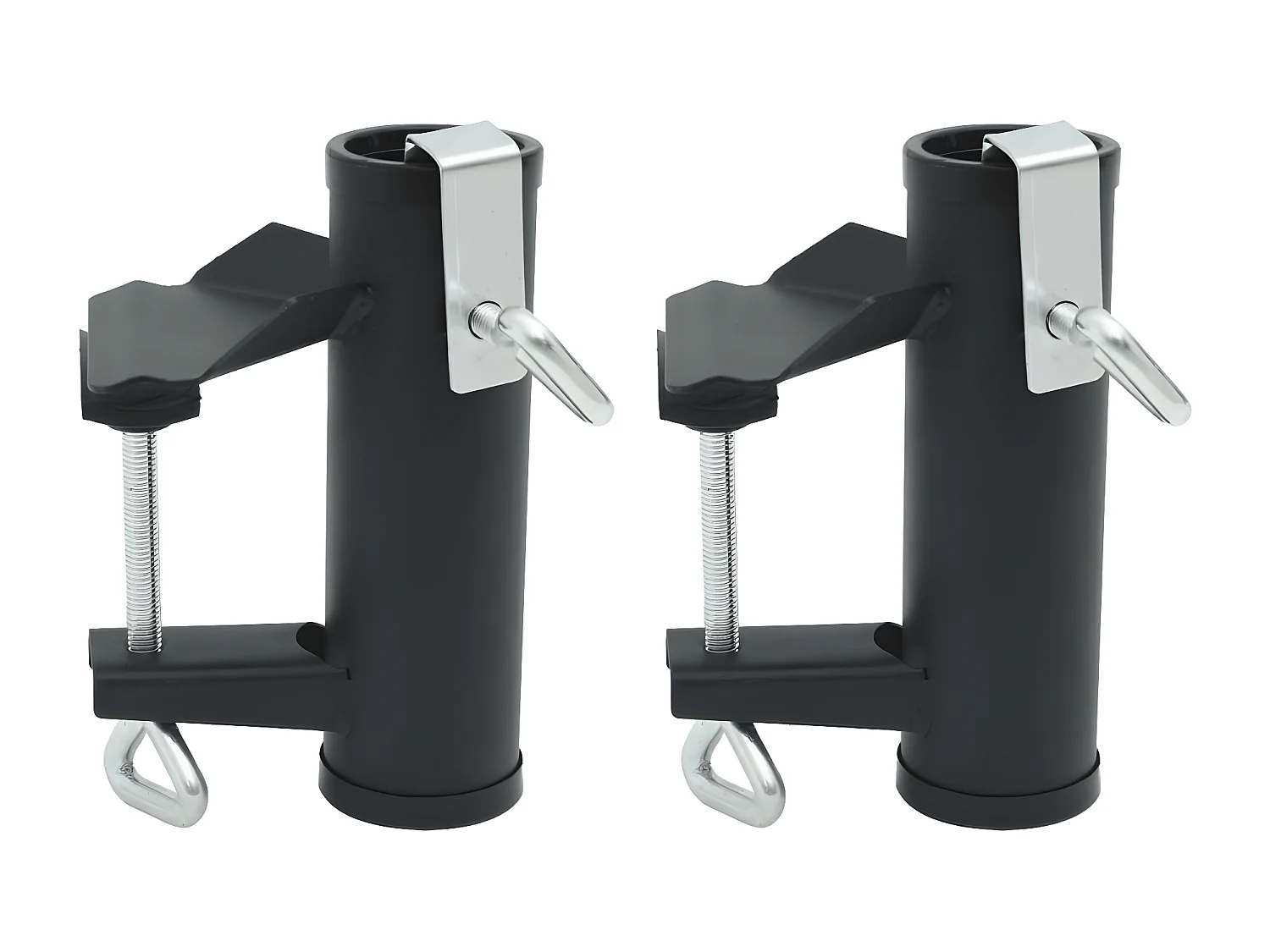 Garden Furniture -  Pinces à parasol pour balcon 2 pcs 25-38 mm acier