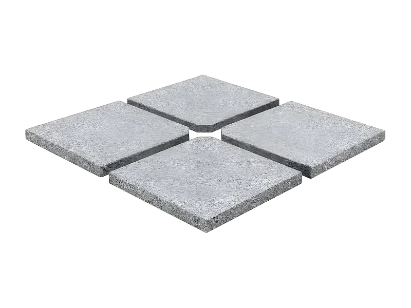 Janiya  Scrm-Gewichtsplatten 4 Stk. Quadratisch Grau Granit 100 kg