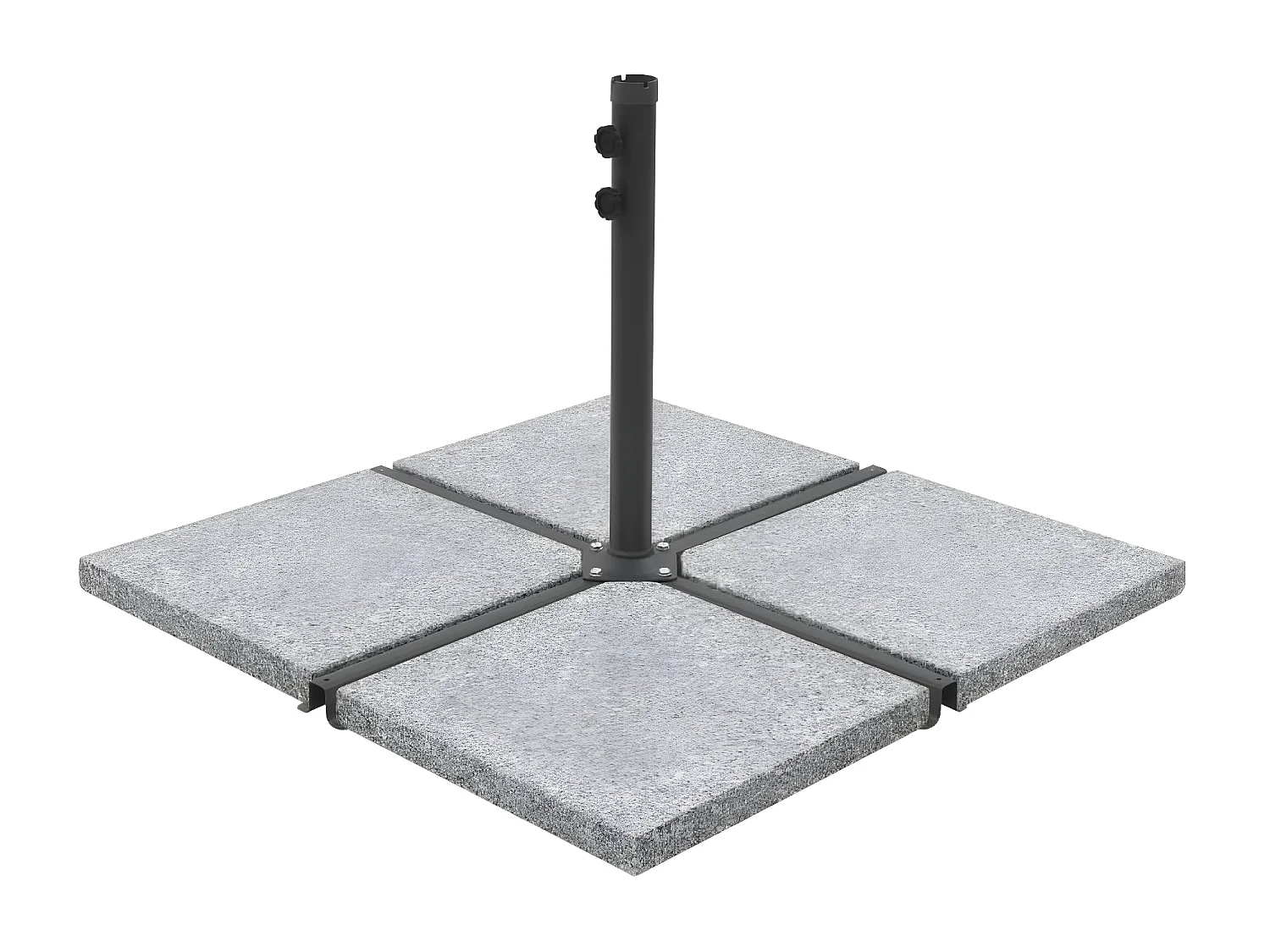 Janiya  Scrm-Gewichtsplatten 4 Stk. Quadratisch Grau Granit 100 kg