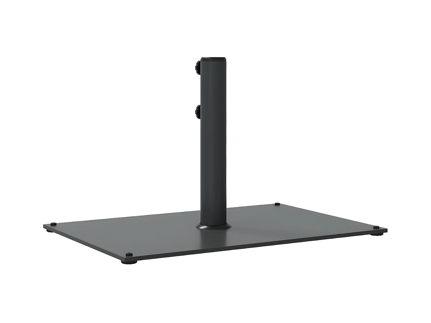 Tjalrin  Base de parasol pour mâts Ø32/38/48 mm 15 kg rectangulaire