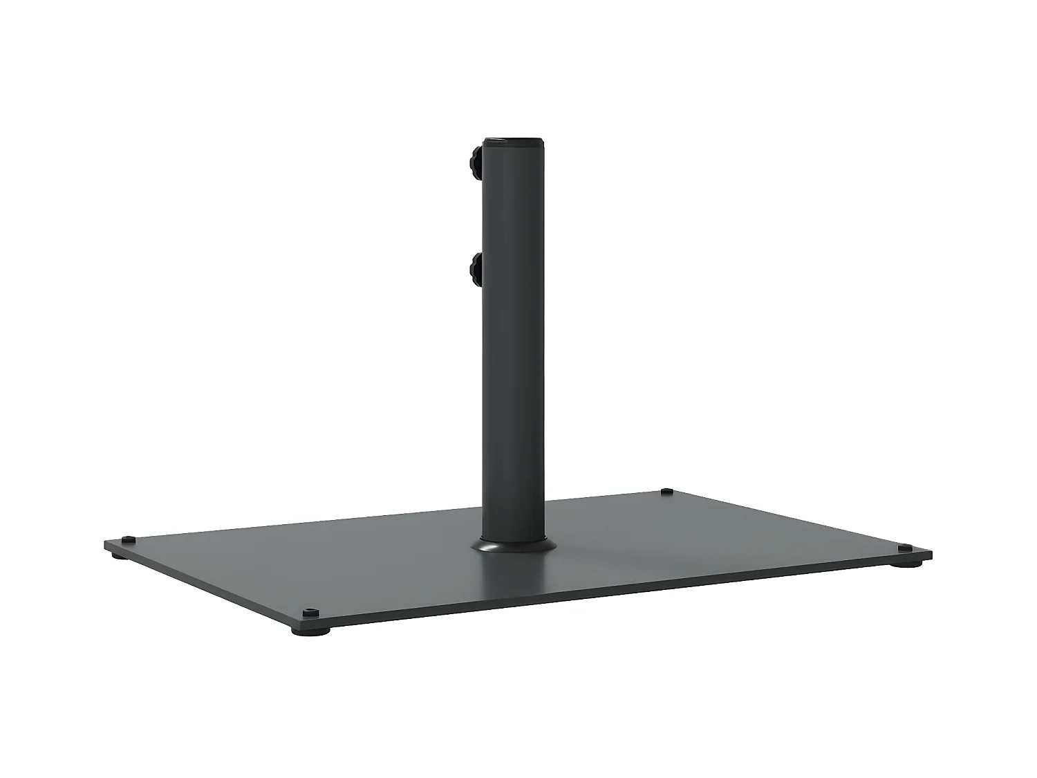 Tjalrin  Base de parasol pour mâts Ø32/38/48 mm 15 kg rectangulaire