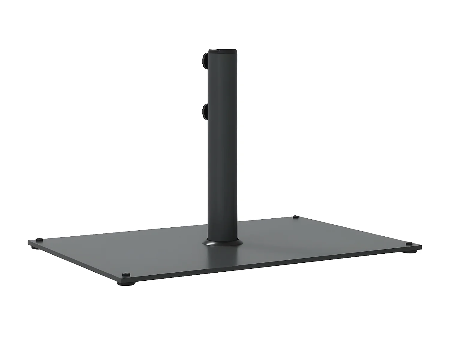 Tjalrin  Base de parasol pour mâts Ø32/38/48 mm 15 kg rectangulaire