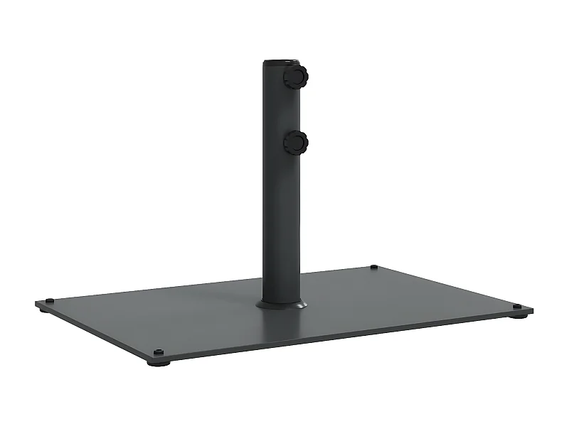 Tjalrin  Parasolvoet voor stokken van Ø32/38/48 mm 15 kg rechthoekig