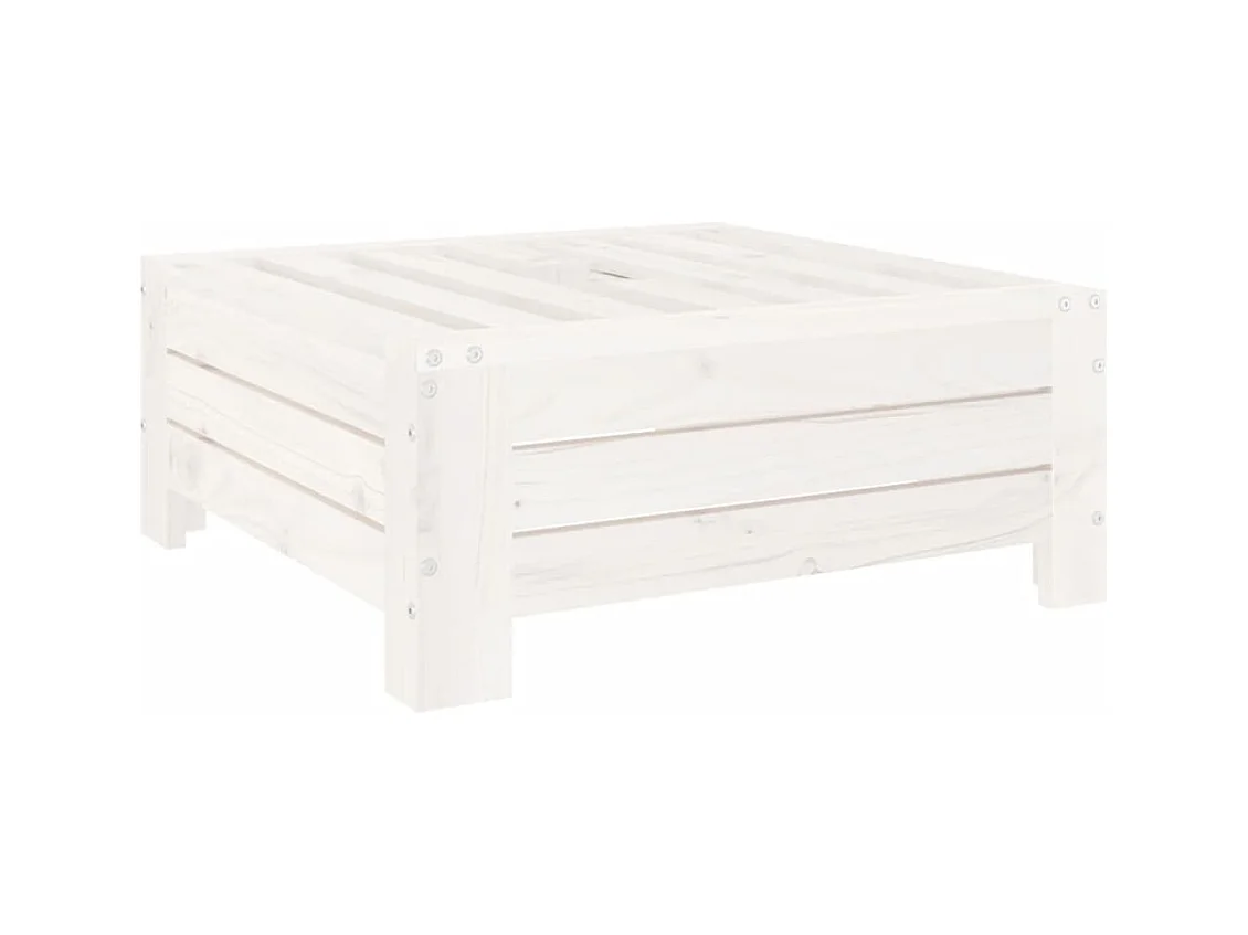 Torvin  Couvercle de base de parasol blanc bois massif de pin