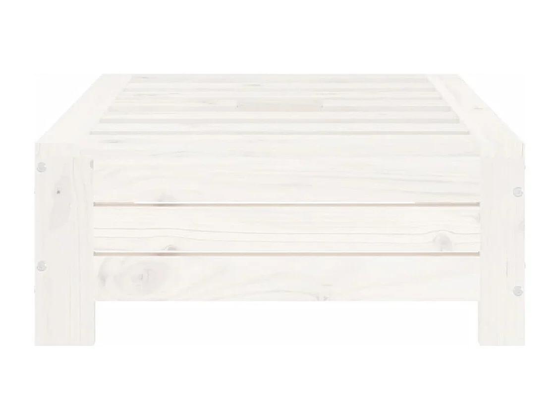 Torvin  Couvercle de base de parasol blanc bois massif de pin