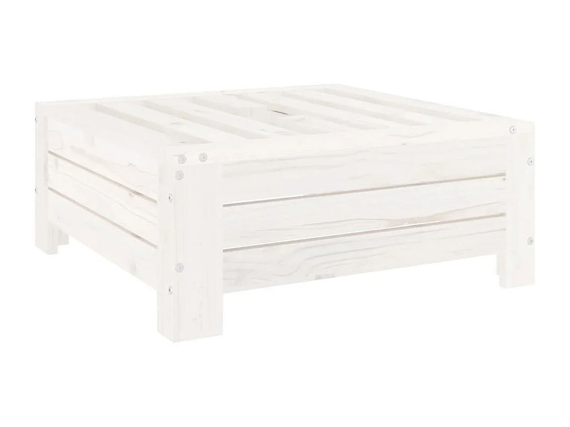 Torvin  Couvercle de base de parasol blanc bois massif de pin