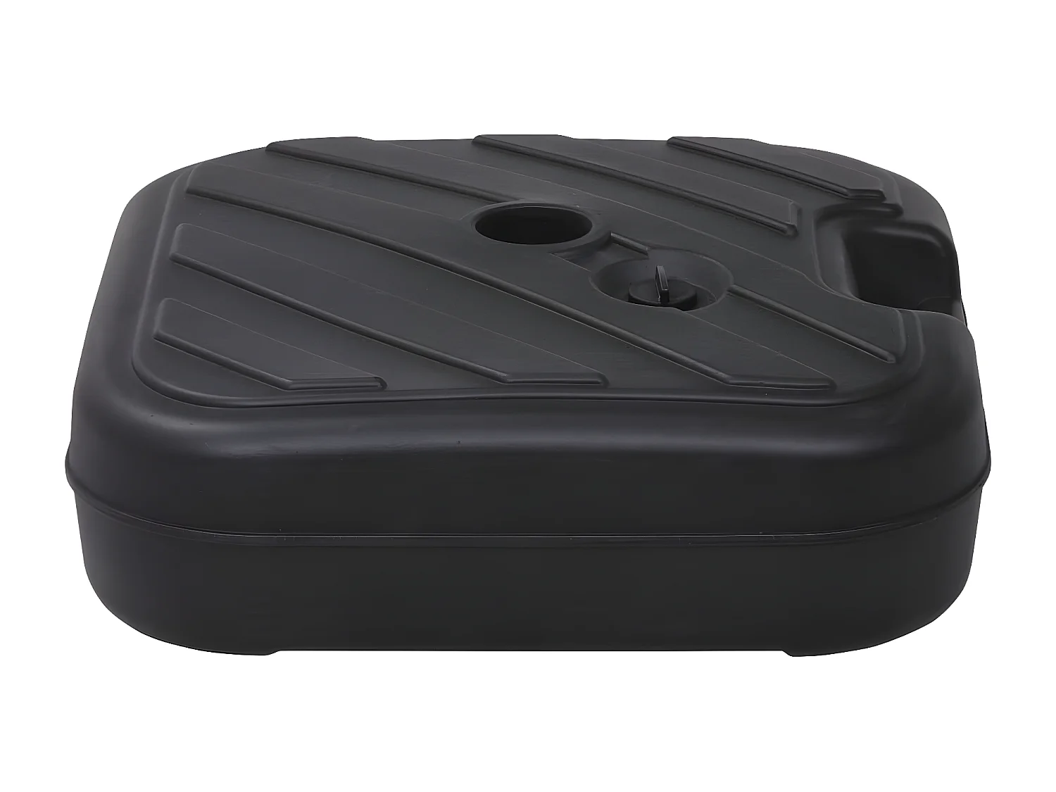 Garden Furniture -  Sonnenscrmständer Sand/Wasser 24 L Schwarz