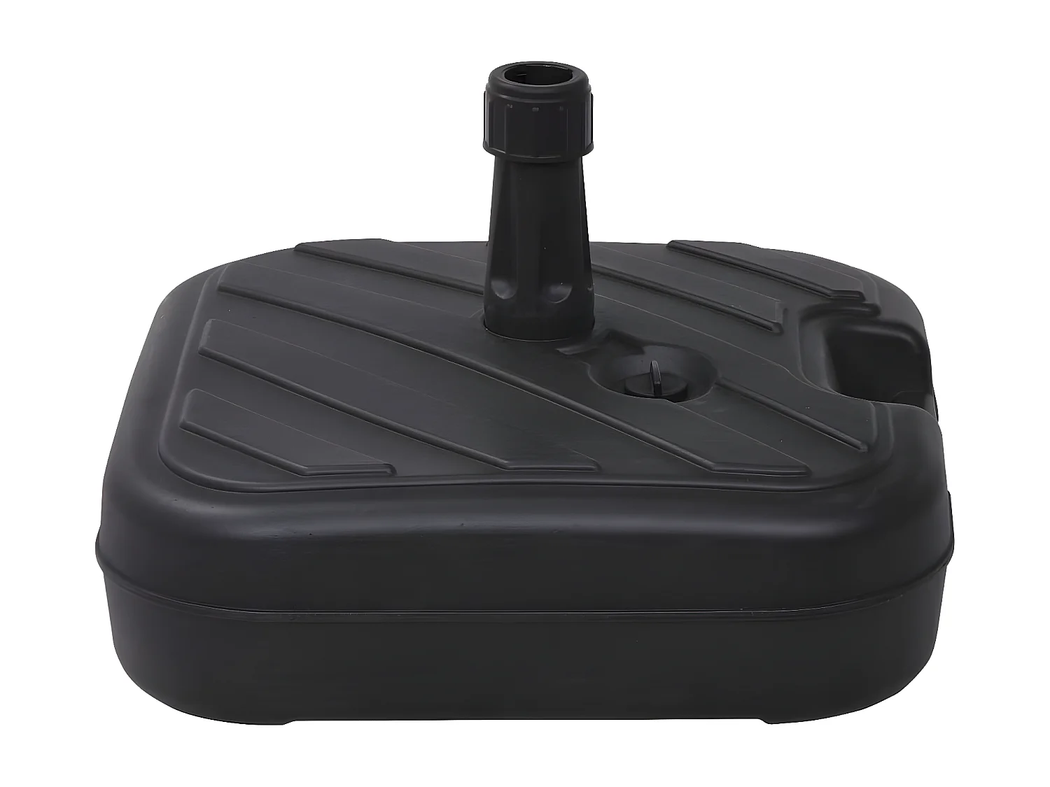 Garden Furniture -  Sonnenscrmständer Sand/Wasser 24 L Schwarz