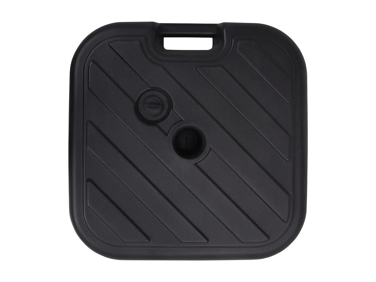 Garden Furniture -  Sonnenscrmständer Sand/Wasser 24 L Schwarz