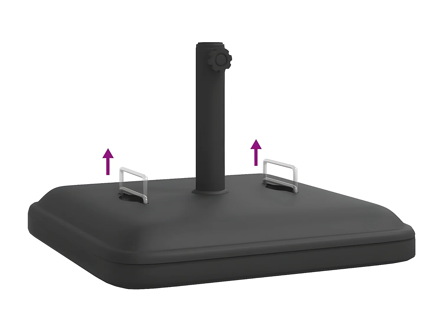 Sophie-Jocelyne  Sonnenscrmständer mit Griffen für Ø38/48 mm Mast 27 kg