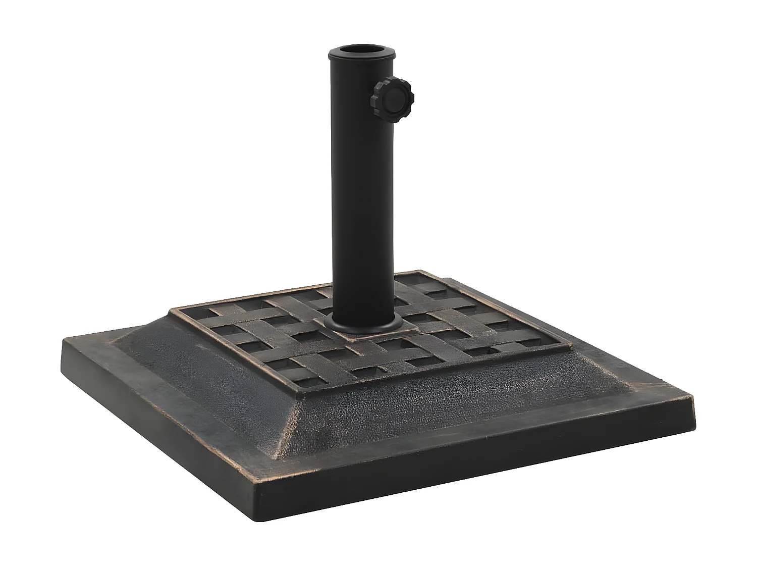 Emilie-Rose  Sonnenscrmfuß Quadratisch 12 kg Bronzefarben Polyharz