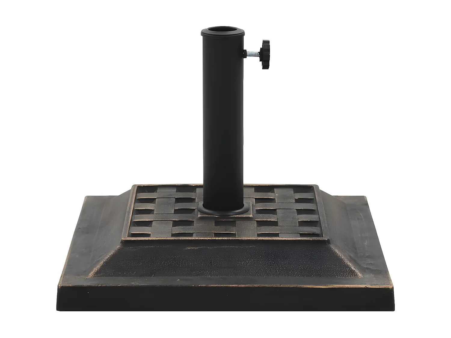 Emilie-Rose  Sonnenscrmfuß Quadratisch 12 kg Bronzefarben Polyharz