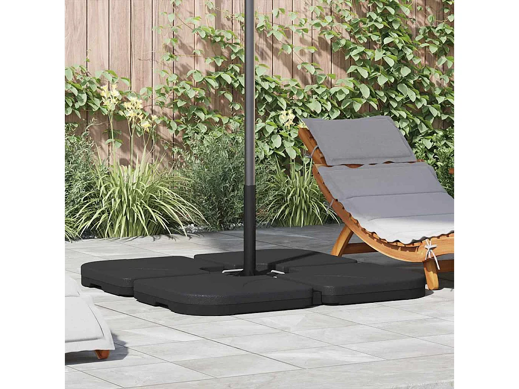 Garden Furniture - Base de parasol portable Sable/Eau 60 L