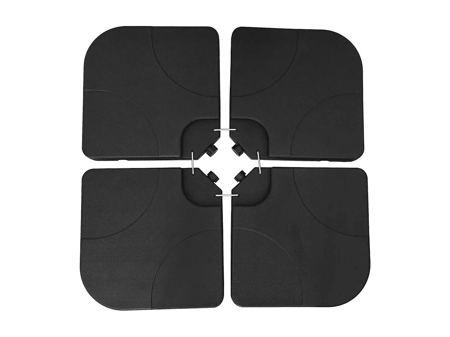 Garden Furniture - Base de parasol portable Sable/Eau 60 L