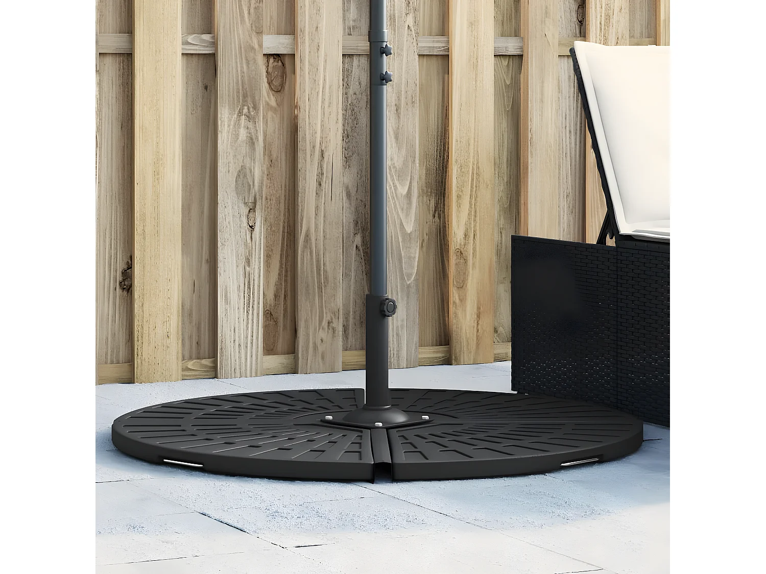 Paul-Fabrice  Poids de base de parasol et poignée pour parasols à pied croisé