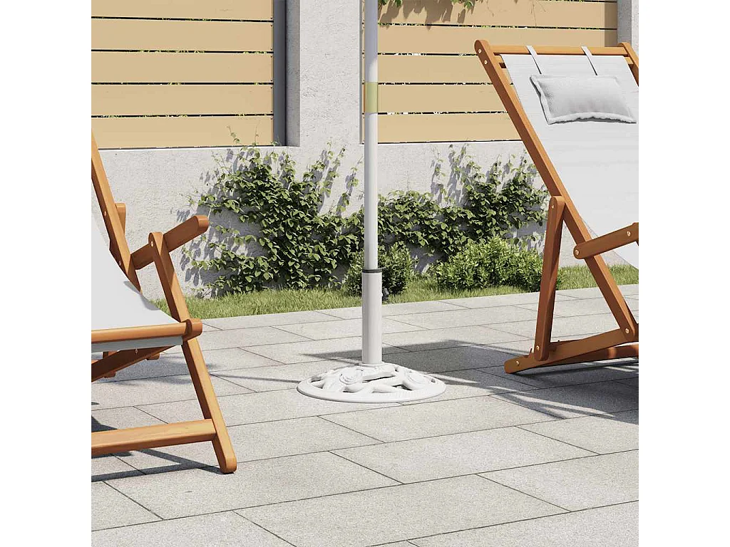 Belfort  Socle de parasol Blanc 9 kg 40 cm Fonte