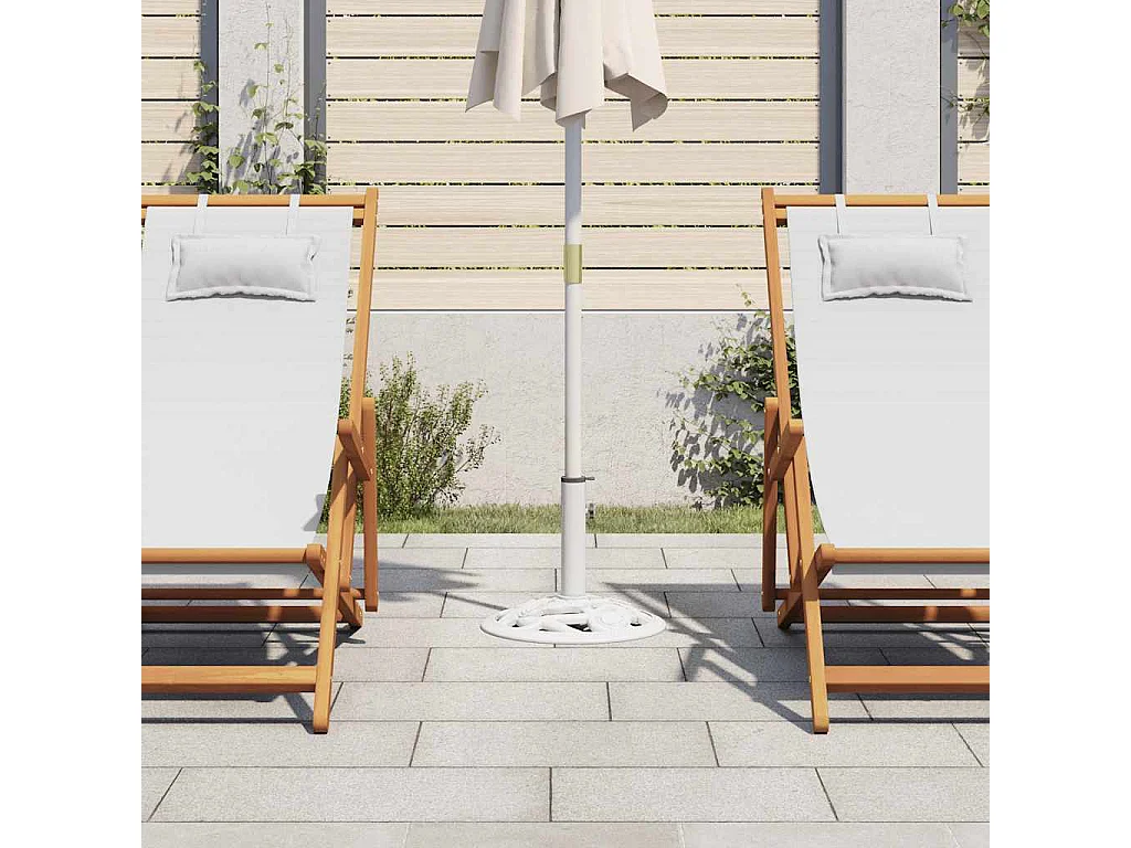 Belfort  Socle de parasol Blanc 9 kg 40 cm Fonte