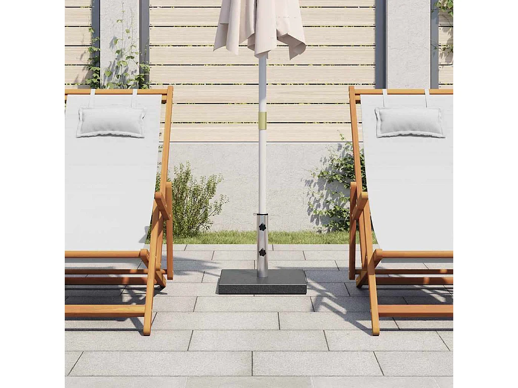 Jessica  Parasolvoet vierkant 28,5 kg graniet zwart