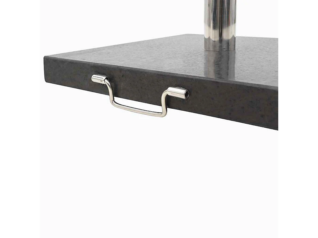 Jessica  Base de sombrilla cuadrada de granito negro 28,5 kg