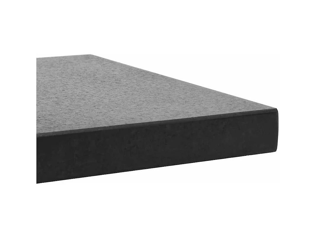 Jessica  Base de sombrilla cuadrada de granito negro 28,5 kg