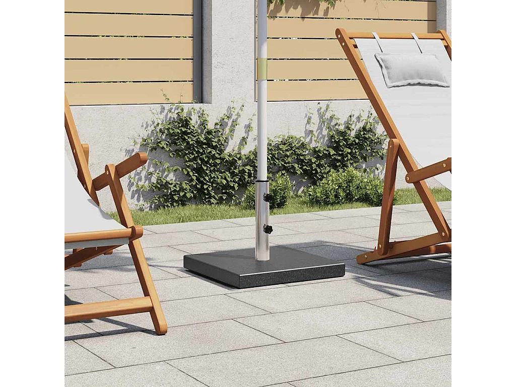 Jessica  Sonnenscrmständer Granit 28,5 kg Quadratisch Schwarz